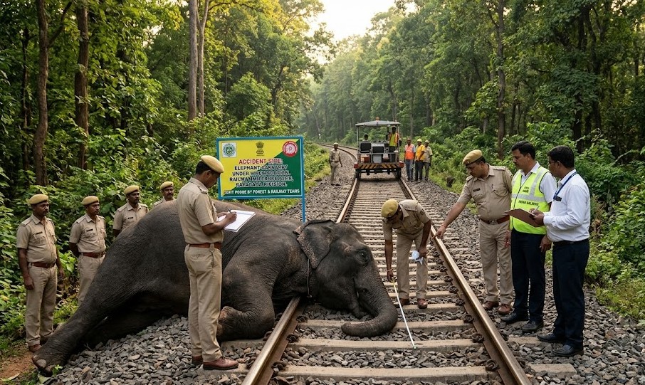 Elephant Killed on Rayagada Rail Line as Forest, Railway Teams Launch Probe